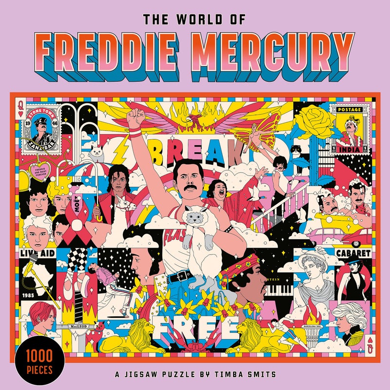 Laurence King The World of Freddie Mercury 1000 Piece Puzzle - Image 1